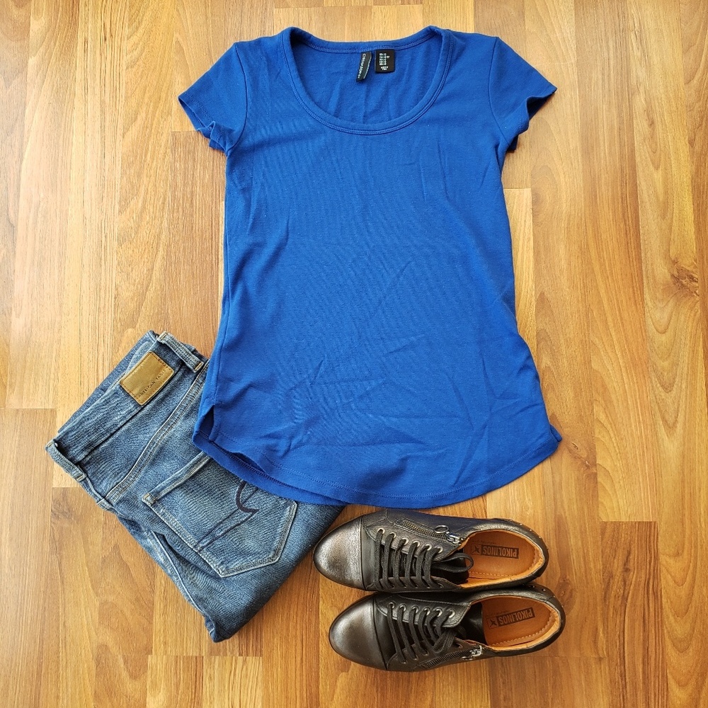 Cynthia Rowley Royal Blue Soft Tee